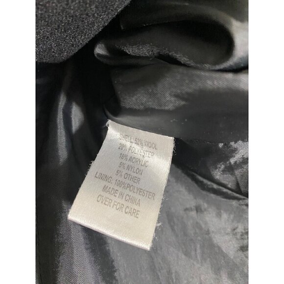 Marvin Richards New York Women's Black Button Front Coat - XL - Picture 11 of 12